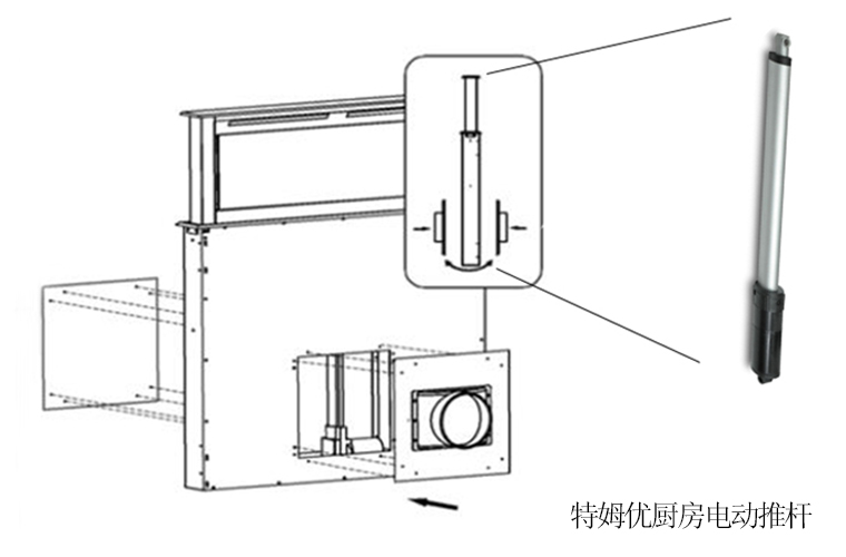 特姆優(yōu)廚房電動推桿——Arda安德廚電應(yīng)用實(shí)例