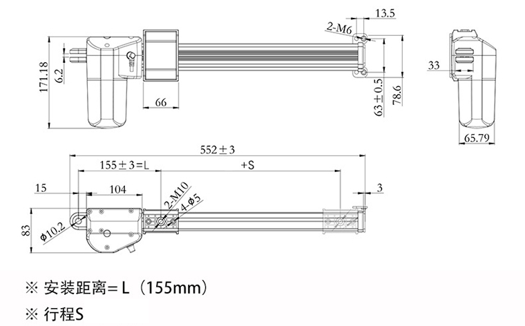 多功能電動(dòng)醫(yī)療床推桿結(jié)構(gòu)圖 多功能電動(dòng)醫(yī)療床推桿結(jié)構(gòu)圖